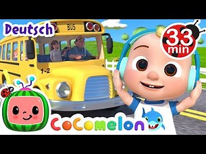 Die Räder des Busses | Kinderlieder und Cartoons | CoComelon | Moonbug Kids Deutsch