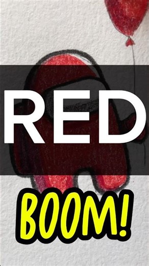 Red's Risky Reveal 🔴🔪🤫 #drawing #sketch #amongus