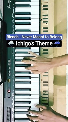 Bleach - "Never Meant to Belong" 🌧️💔 Ichigo Kurosaki (Easy Piano Cover)