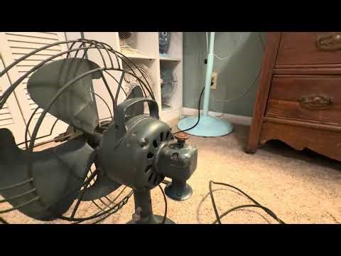 Vintage 1947 GE 12inch single speed vortalex Fan model FM12V1