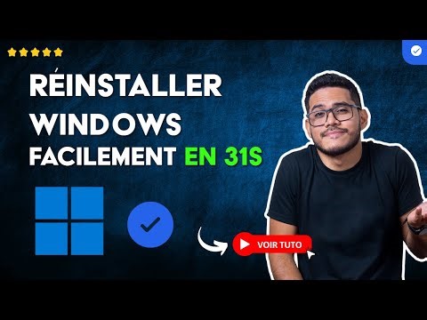 Comment Réinstaller WINDOWS sans Supprimer vos FICHIERS en 31S