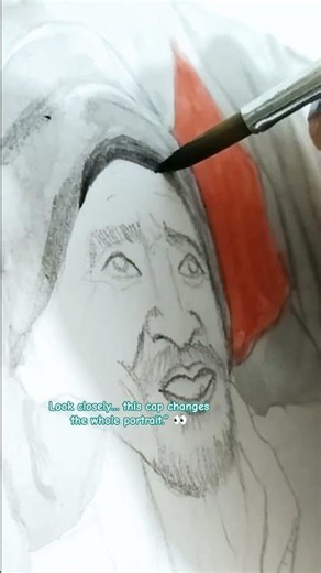 🎨 Watch This Tailor Portrait Come to Life | Watercolor Painting Process #Shorts