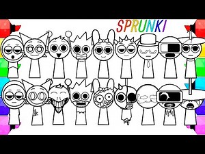 Incredibox Sprunki New Coloring Pages / How to Color Sprunki Original vs Horror / (Part 1) NCS MUSIC