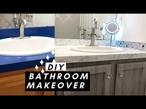 DIY Bathroom Makeover (Contact Paper) || HOW TO & TIPS