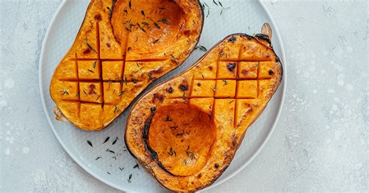 Butternut rôtie au four avec des herbes provençales