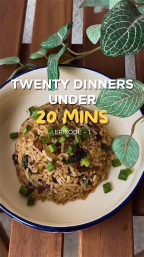 🌿✨ 20 Dinners Under 20 Mins #EP1 | Basil Mushroom Fried Rice