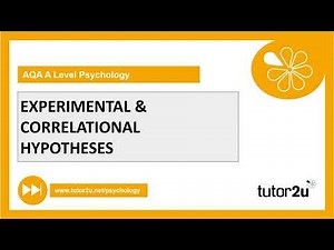 Experimental & Correlational Hypotheses Explained | Research Methods | A-Level Psychology