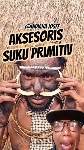 aksesoris suku primitiv#shorts #dubbinglucu #greenscreen #comedy