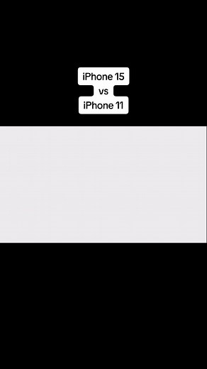 iPhone 15 vs iPhone 11
