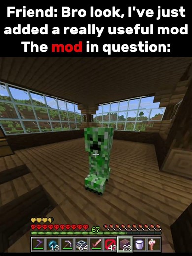 A really USEFUL mod, bro 🤑🙏 #minecraft