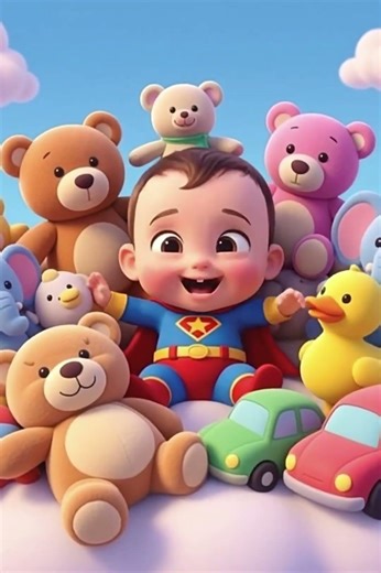 Little Superman Rescues Everyone in Time! 🌟✨ #hero #baby #animation