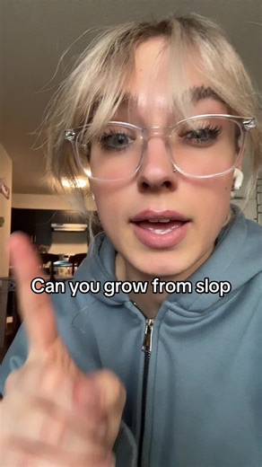 You can grow from slop but it will be harder than just creating good quality… yet I continue to create slope