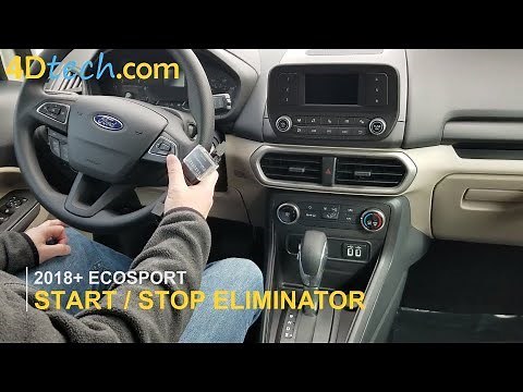 Ford EcoSport DISABLE Auto Start/Stop Feature - Toggle ON and OFF permanently! [2018-2022]