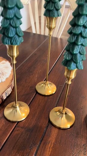 Perfect addition to your holiday decor! Pair these gorgeous candleholders with flameless candles for a cozy glow. I've got an adorable set of Christmas tree candles right here on TikTok Shop. Your home is going to be holiday-ready and oh-so-cute this season! ️ #HolidayDecor #CozyVibes #ChristmasReady #candleholder #candle #candlestick #christmasdecor | Everyday Edit | Facebook