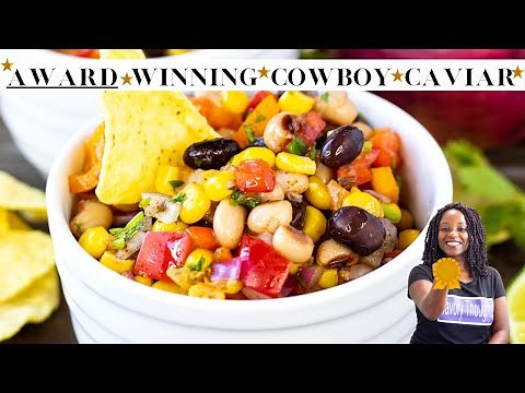 Savory Thoughts: The Best Cowboy Caviar Recipe - Texas Caviar Ever {Bean Salsa Party Dip}