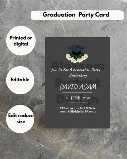 Graduation Invitation Card - Etsy
