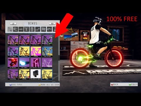 How to get ALL Bikes in Descenders FOR FREE