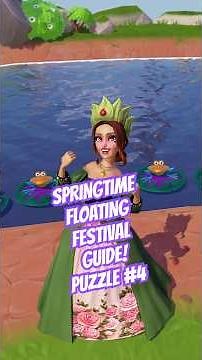 The Springtime Floating Festival Guide! Solve Puzzle #4 FAST | Disney Dreamlight Valley#shorts
