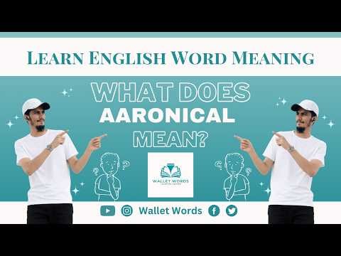 Aaronical Means What? | Word Definition