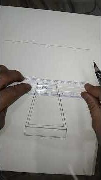 Matches box in one perspective drawing #drawing #drawingdrawing #shorts