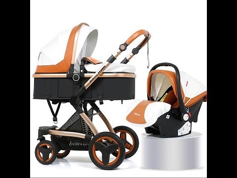 3 In 1 Luxury Baby Stroller Travel System With Infant Seat