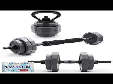 CAP Barbell Multi Use Adjustable Weight Set Versatile Dumbbell Barbell & Kettlebell