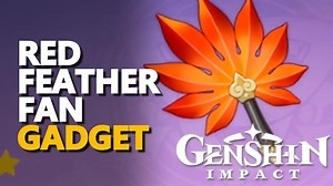 Red Feather Fan Genshin Impact