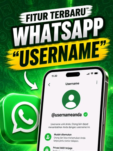 Kalian Udah Nyobain Fitur Baru Whatsapp Belum❗ #whatsapp #fiturbaruwhatsapp #username #fyp #fiturbaru