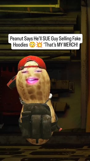 SnackClips on Instagram: "Peanut Says He’ll SUE Guy Selling Fake Hoodies 😳💥 ‘That’s MY MERCH! . . . . . . #TheBurntPeanut #StreamerMerch #BootlegHoodie #SuedOrNot #StreamerDrama #FakeMerch #MarketMoments #FunnyClips #ViralShorts #YouTubeShorts"