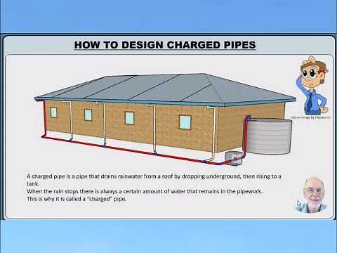 Draining Charged Pipes to a Rain Water Tank