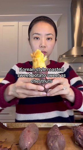 Sweet as roasted chestnuts #fyp #korean #koreanfood #sweetpotato #koreansweetpotato #goguma #고구마 #holidayfood #asianfood #koreanfoodlover #kfood #healthysnacks #veganfood #vegansnacks #potatolove #vegetarianrecipe #veganrecipes #asmrcooking