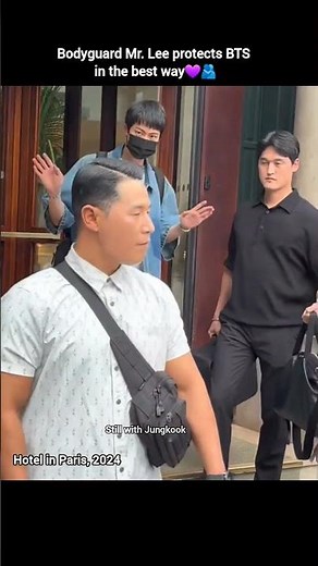 Bodyguard Mr. Lee protects BTS in the best way💜🫂 #btsarmy #bts #jk #short #rm #