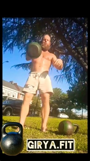 Single KB Clean & Squat ‪@GiryaGarage‬ #outdoorworkout