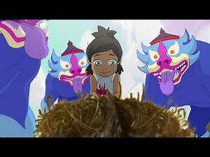 Baby Korra In The Spirt World Returns Baby Spirt To Its Nest _ Avatar The Legend of Korra