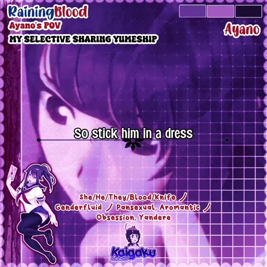 #RAININGBLOOD I DONT SUPPORT YAN DEV, LAST EDIT OF 2025 FOR ME! #SELECTIVESHARING #YUMESHIP #AYANOAISHI #YANDERESIM