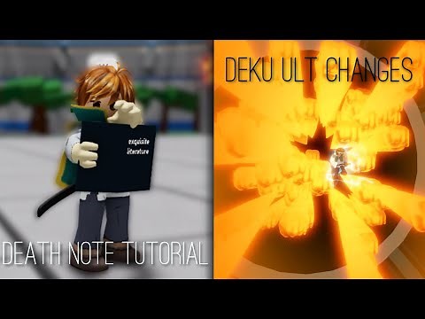 Death Note Tutorial + Deku Ult Changes | Heroes Battlegrounds
