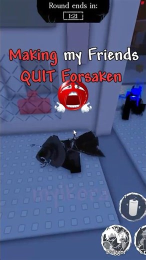 Making my friends QUIT Forsaken‼️😹