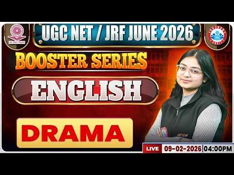 UGC NET JRF English 2026 | NET JRF English Booster Series | Drama | UGC NET English Class