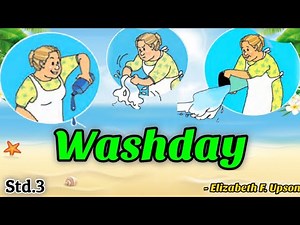 Washday poem | std 3 | English Balbharati | Maharashtra State Board