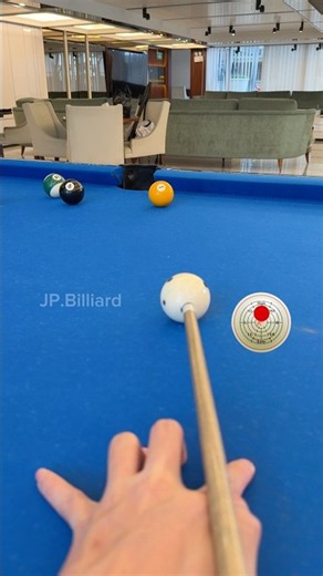 How to control the cue ball with spin #billiard #billiards #jpbilliard