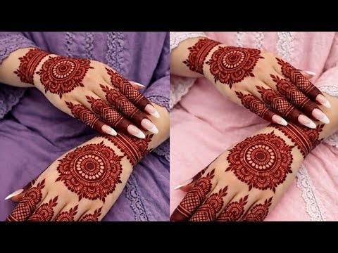 Tiktok viral Mehandi design | Easy tikki mehndi design |Gol tikki mehndi design 2026 | Mehandi