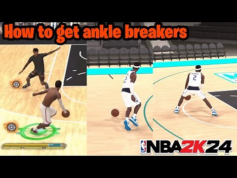 HOW TO BREAK ANKLES IN NBA 2K24 !!! WITH THESE 2 FAST DRIBBLE MOVE IN NBA 2K24 !!!
