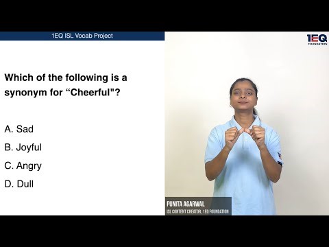 Cheerful | 1EQ ISL Vocab