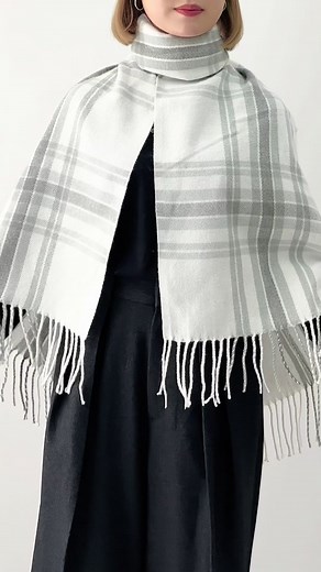 セレブ風ストールの巻き方紹介🧣