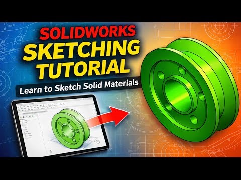 SOLIDWORKS Sketching Made EASY | Step-by-Step Beginner Tutorial