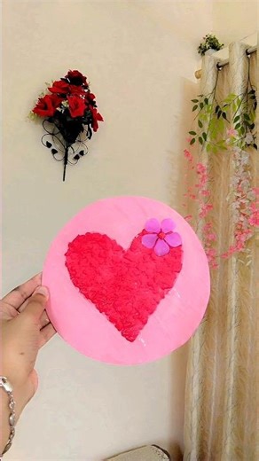 Easy tissue paper craft ♥️✨️ | Valentines Card | Heart craft | #youtubeshorts #youtube #viralvideo