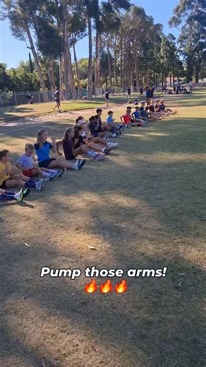 Optimum Athletics SA on Instagram: "Pump those arms!!! 🔥🔥🔥 One of the most important aspects of our program! The arms pumping "Hips to lips." The proper arm swing is vital for rhythm, balance, power, and overall control of running. Seated arms: ✅️ isolate the arms to focus on arm swing mechanics ✅️ sit upright, chest out, core stabilized ✅️ upper body still ✅️ shoulders relaxed ✅️ eyes forward ✅️ big movements through the shoulders ✅️ hands moving from hips (pockets) to lips, arms bent at the