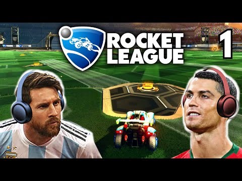 Messi & Ronaldo play Rocket League!