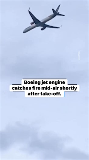 Shock moment Boeing plane engine bursts into flames sparking emergency landing as passenger says ‘I sent goodbye texts’This is the terrifying moment flames erupted from a Boeing plane's engine mid-air, forcing the jet to make an emergency landing. The experience was so frightening that one passenger even sent "goodbye" texts to their loved ones.Footage shows the horrifying incident as flames sputtered out of the Condor Boeing 757's engine. It happened shortly after take-off from the Greek holida