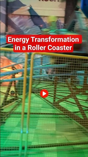 Energy Transformation in a Roller Coaster #physicsconcept #transformationofenergy